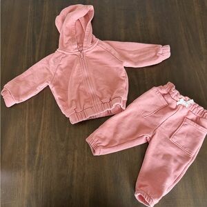 Garanimals Pink Kids Hoodie and Jogger Set